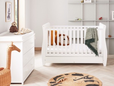 Babymore Stella 2 Piece Room Set - White | Baby Snooze