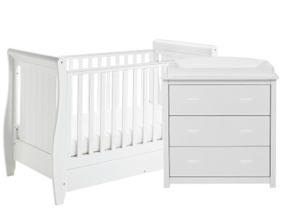 Babymore Stella 2 Piece Room Set - White | Baby Snooze