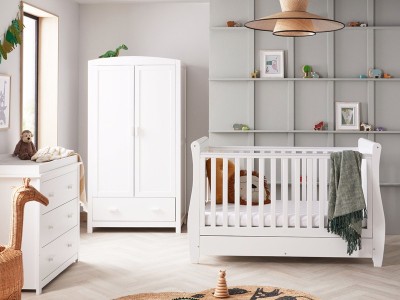 Babymore Stella 3 Piece Room Set - White | Baby Snooze