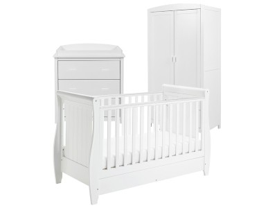 Babymore Stella 3 Piece Room Set - White | Baby Snooze