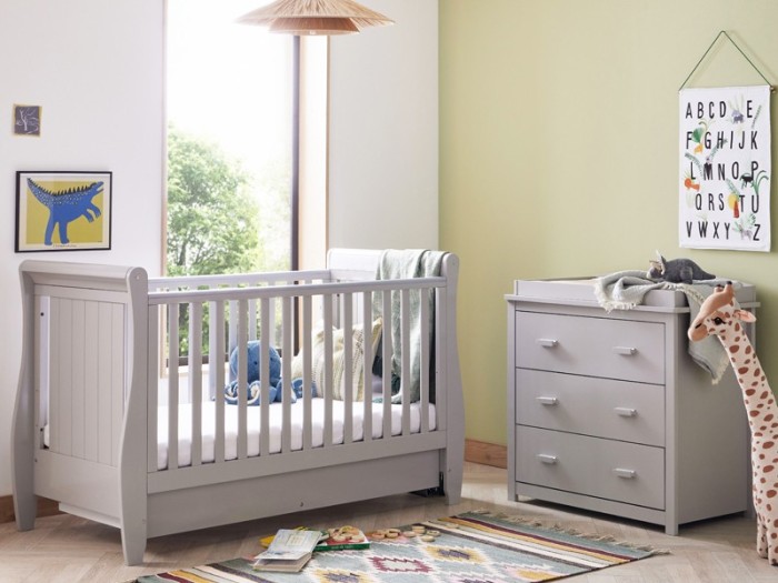 Babymore Stella 2 Piece Room Set - Grey | Baby Snooze