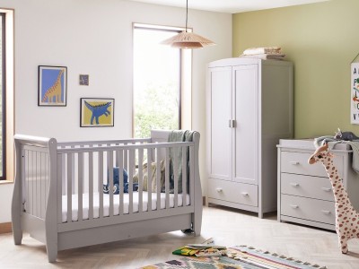 Babymore Stella 3 Piece Room Set - Grey | Baby Snooze