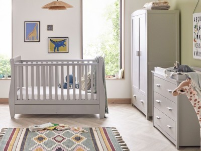 Babymore Stella 3 Piece Room Set - Grey | Baby Snooze