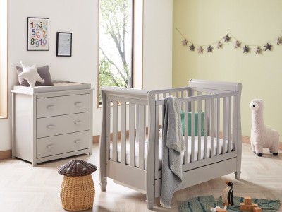 Babymore Eva 2 Piece Room Set - Grey | Baby Snooze