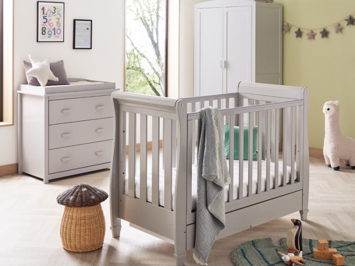 Babymore Eva 3 Piece Room Set - Grey | Baby Snooze
