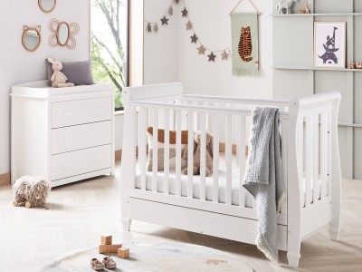 Babymore Eva 2 Piece Room Set - White | Baby Snooze