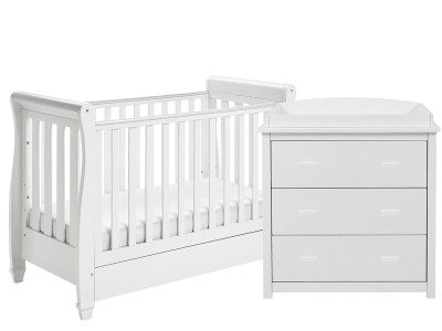 Babymore Eva 2 Piece Room Set - White | Baby Snooze