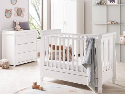 Babymore Eva 3 Piece Room Set - White | Baby Snooze