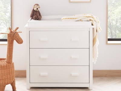 Babymore Eva 3 Piece Room Set - White | Baby Snooze