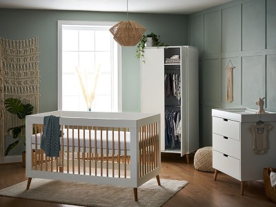 Obaby Maya 3 Piece Room Set - White | Baby Snooze