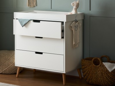 Obaby Maya Changing Unit - White | Baby Snooze