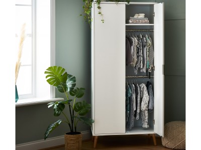 Obaby Maya Double Wardrobe - White | Baby Snooze