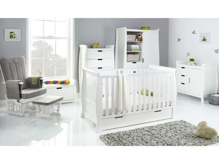 Stamford Classic 5 Piece Room Set - White | Obaby