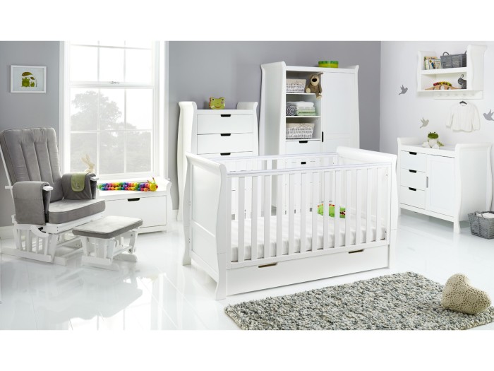 Obaby Stamford Classic 7 Piece Room Set - White | Baby Snooze