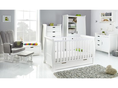Obaby Stamford Classic 7 Piece Room Set - White | Baby Snooze