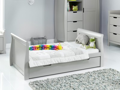 Stamford Classic Sleigh 2 Piece Room Set - Warm Grey | Obaby