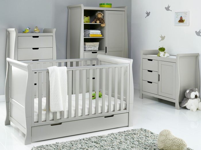Stamford Classic 4 Piece Room Set - Warm Grey | Obaby