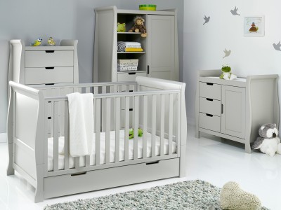 Stamford Classic 4 Piece Room Set - Warm Grey | Obaby