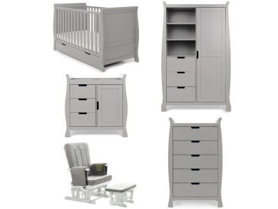 Stamford Classic 5 Piece Room Set - Warm Grey | Obaby