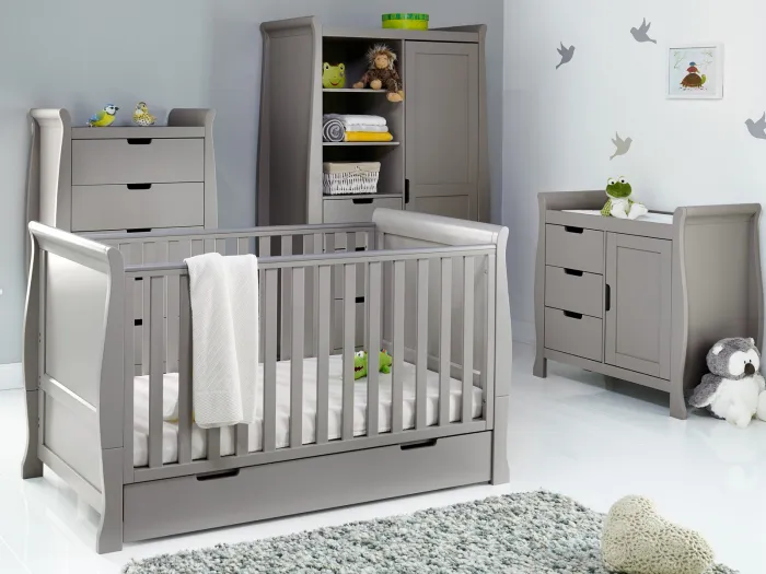 Obaby Stamford Classic 4 Piece Room Set - Taupe Grey