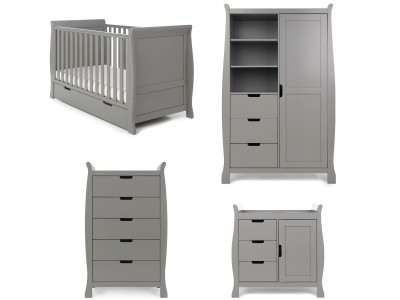 Stamford Classic 4 Piece Room Set - Taupe Grey | Obaby