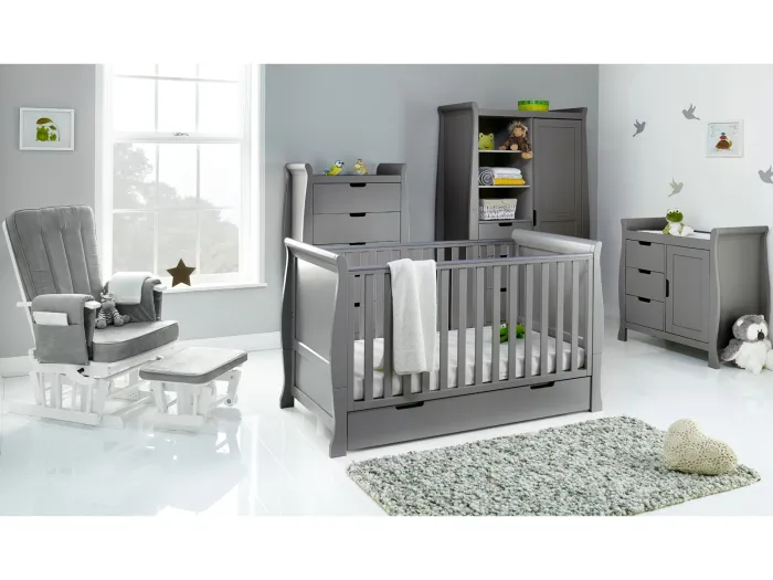 Obaby Stamford Classic 5 Piece Room Set - Taupe Grey