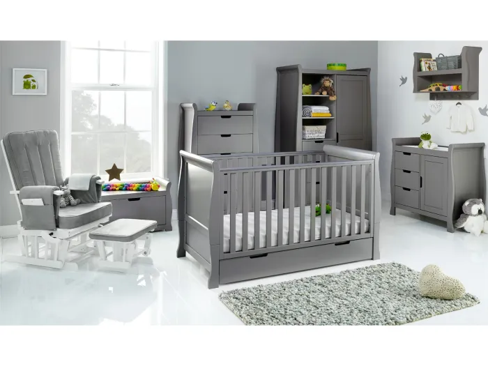 Obaby Stamford Classic 7 Piece Room Set - Taupe Grey
