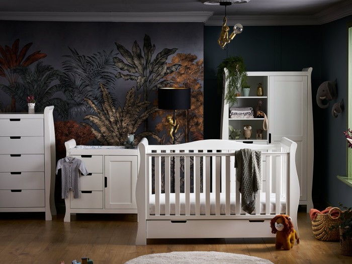 Obaby Stamford Luxe 4 Piece Room Set - White | Baby Snooze