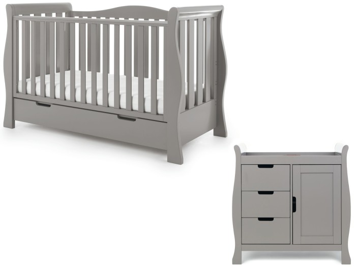 Stamford Luxe 2 Piece Room Set - Taupe Grey | Obaby