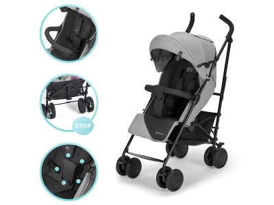 Kinderkraft Siesta pushchair - Grey | Baby Snooze