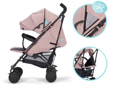 Kinderkraft Siesta pushchair - Pink | Baby Snooze