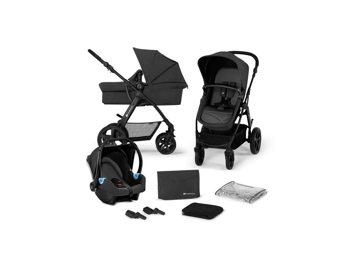 Kinderkraft Moov CT 3-in-1 Travel System - Black