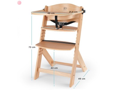 Kinderkraft Enock High chair - Wooden | Baby Snooze