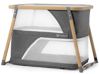 Sofi travel cot with playpen function - Grey | Kinderkraft