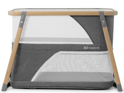 Sofi travel cot with playpen function - Grey | Kinderkraft