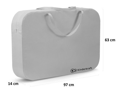 Sofi travel cot with playpen function - Grey | Kinderkraft