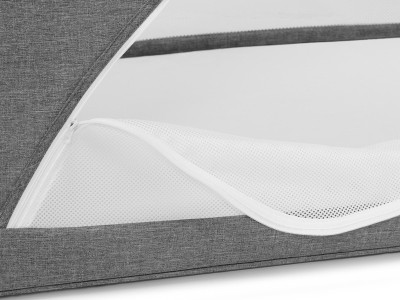 Sofi travel cot with playpen function - Grey | Kinderkraft