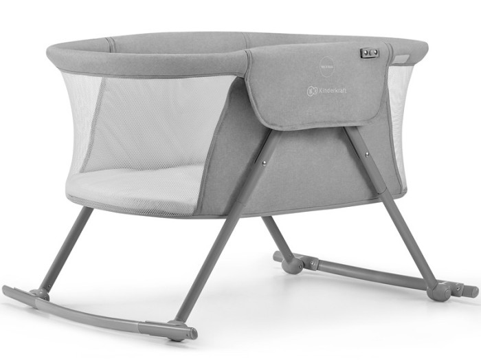 Kinderkraft Lovi Baby cot/basket - Grey | Baby Snooze