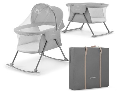 Kinderkraft Lovi Baby cot/basket - Grey | Baby Snooze