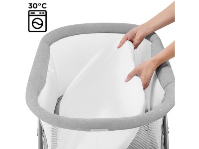 Kinderkraft Lovi Baby cot/basket - Grey | Baby Snooze