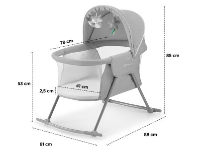 Kinderkraft Lovi Baby cot/basket - Beige | Baby Snooze