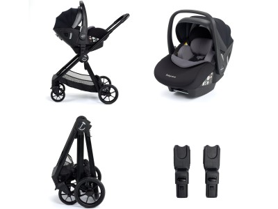 Mimi Travel System Pecan i-Size Car Seat - Black | Babymore