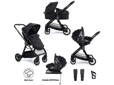 Mimi Travel System Pecan i-Size Car Seat with Isofix - Black