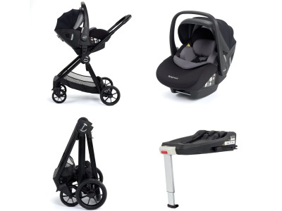 Mimi Travel System Pecan i-Size Car Seat with Isofix - Black