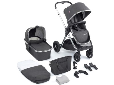 Memore V2 Pram Pushchair 11 Piece – Chrome | Babymore