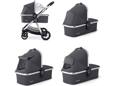 Memore V2 Pram Pushchair 11 Piece – Chrome | Babymore