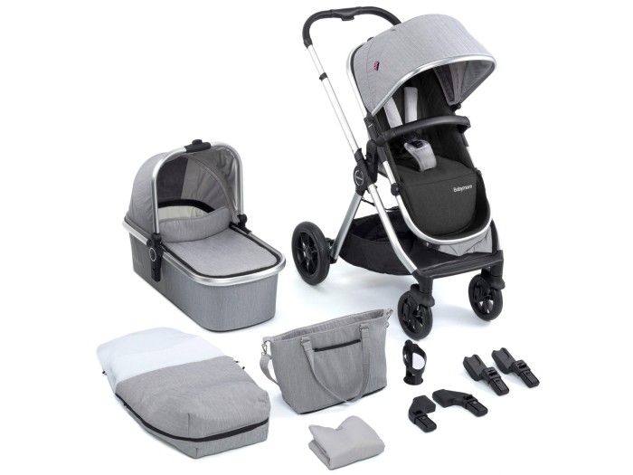 MeMore V2 Pram Pushchair - Silver | Babymore
