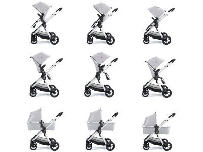 Memore V2 Travel System 13 Piece Pecan i-Size – Silver | Babymore