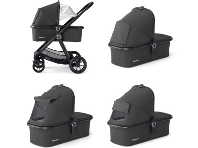 MeMore V2 Pram Pushchair - Black | Babymore