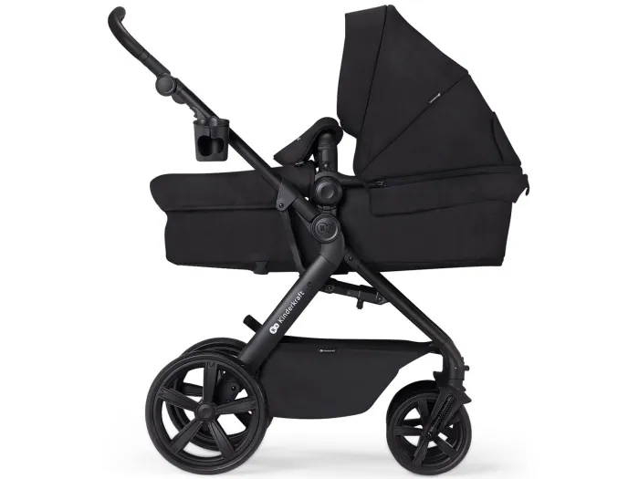 Kinderkraft - 3-In-1 Pushchair - Newly Classic Black